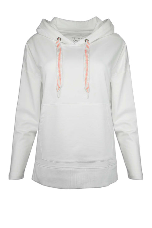 XOX Hoodie, Sweat Pulli angeraut mit Taschen, offwhite - Fair Trade