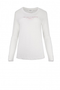 XOX Longsleeve T-Shirt Rundhals Ausschnitt, offwhite I believe in wonder - Fair Trade