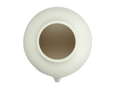 Moderne Skandi Vase Face, weiß