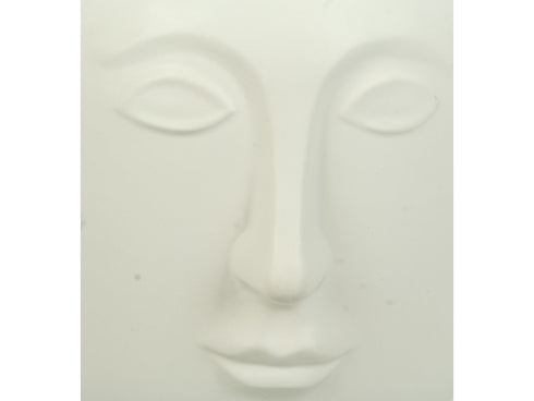 Moderne Skandi Vase Face, weiß