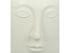 Moderne Skandi Vase Face, weiß