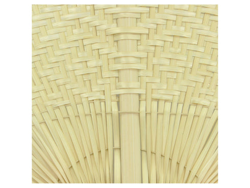 Boho Wanddekoration, Bambus Fächer Asia geflochten, 50x56cm