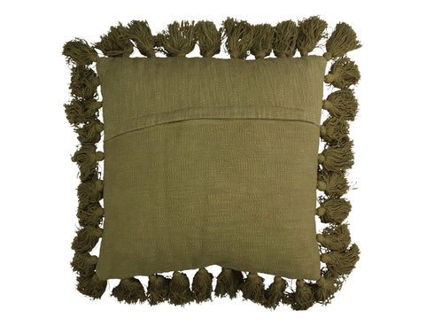 Dekokissen mit Quasten 45x45cm pistazie