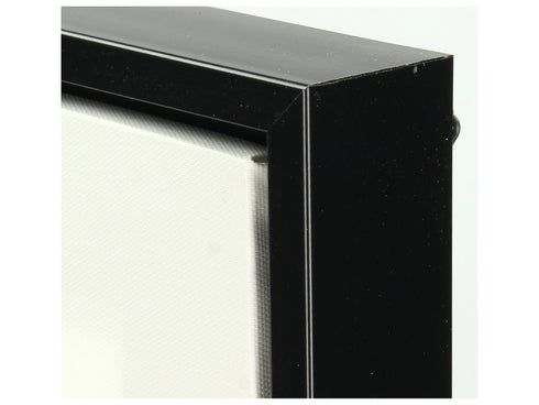 Wandbild Skandi Modern Art, Wanddeko Face weiß-schwarz 61x61cm