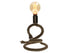 Rustikale Designlampe schwebendes Seil maritim, natur-gold