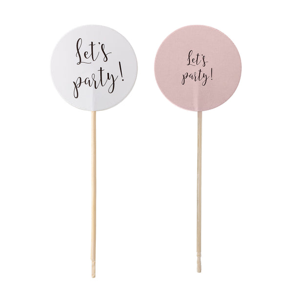 Bloomingville, Party Stecker, 24Stk., rosa-weiß